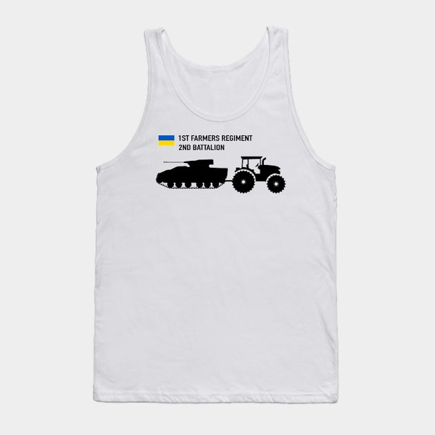 Ukraine Tractor Tank Top by Dirty Custard Designs 